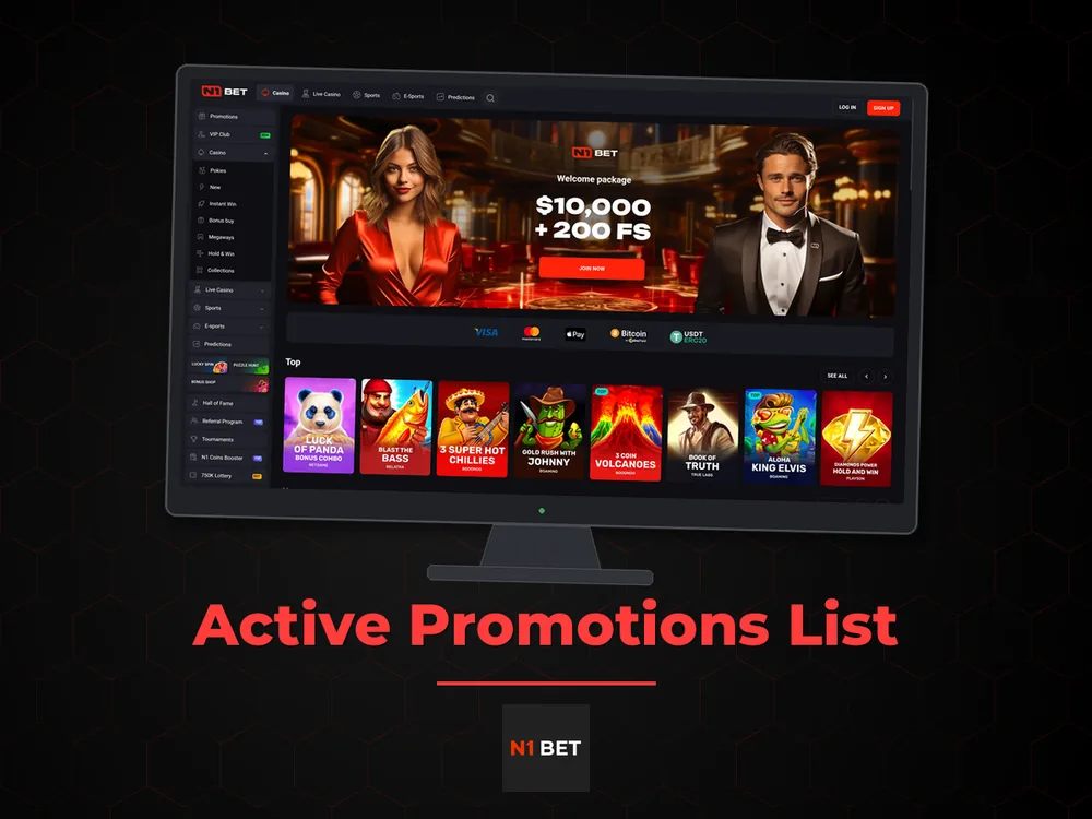 n1bet - Active Promotions List