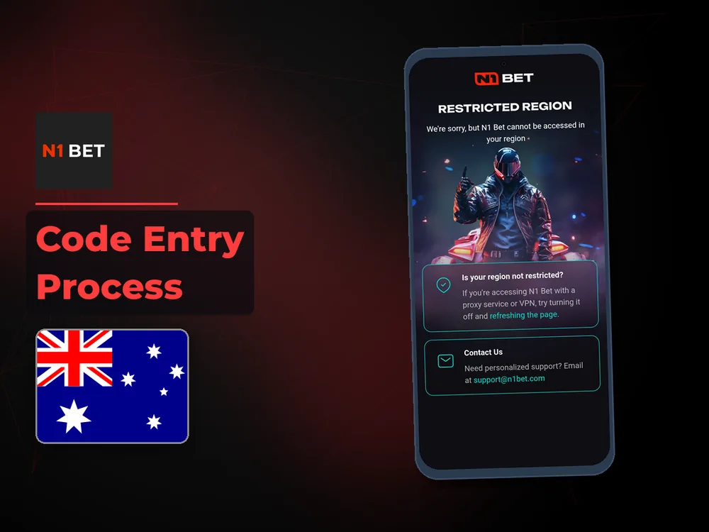 n1bet - Code Entry Process