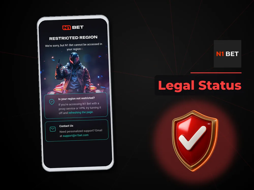 n1bet - Legal Status