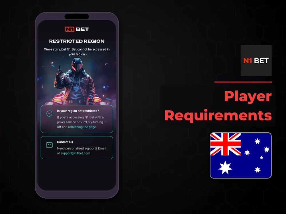 n1bet - Player Requirements