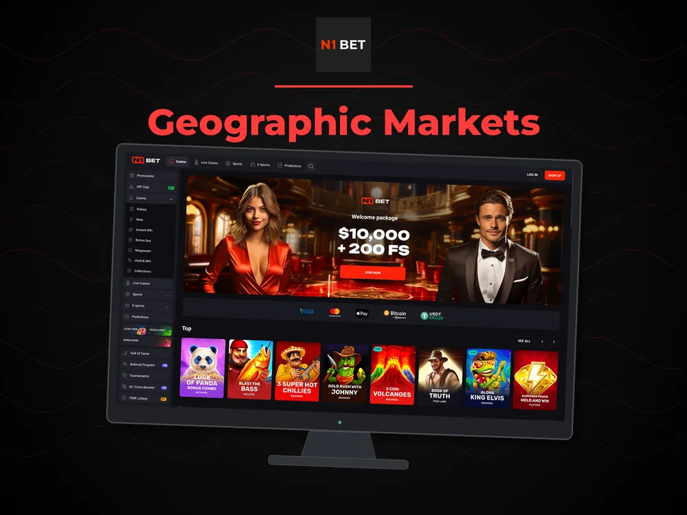 n1bet - Geographic Markets